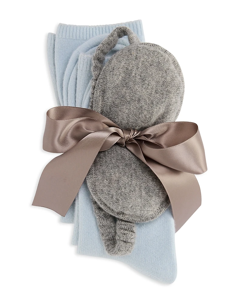 Arlotta Cashmere Blend Socks & Eye Mask Gift Set