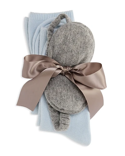Arlotta Cashmere Blend Socks & Eye Mask Gift Set