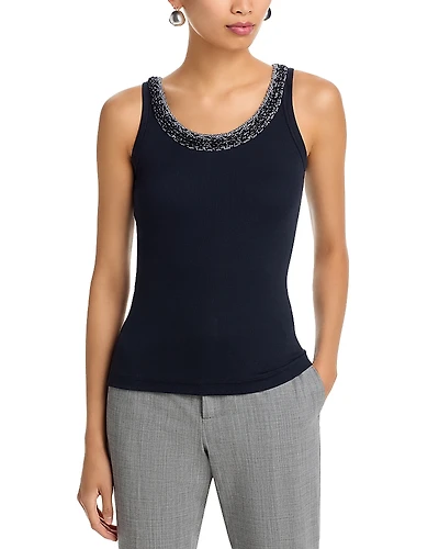 Fabiana Filippi Embellished Tank Top