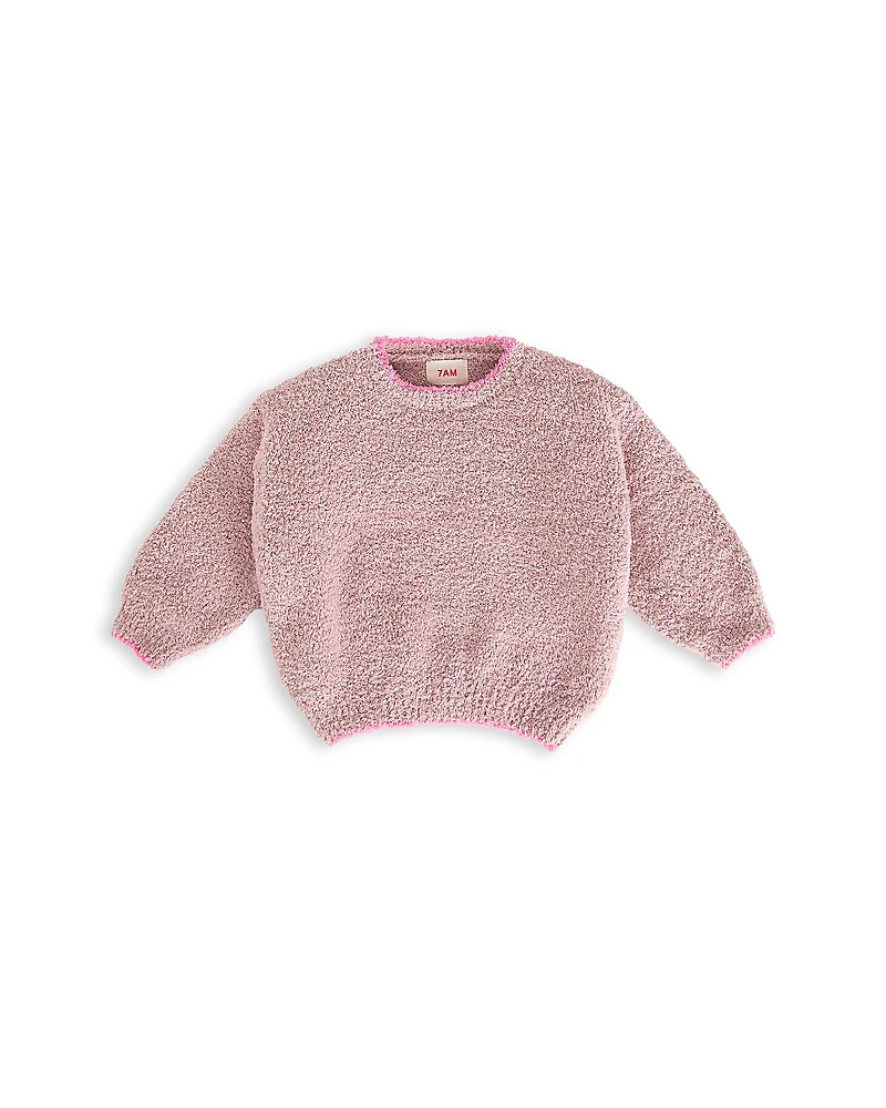 7AM Enfant Unisex Fuzzy Boxy Sweater - Baby