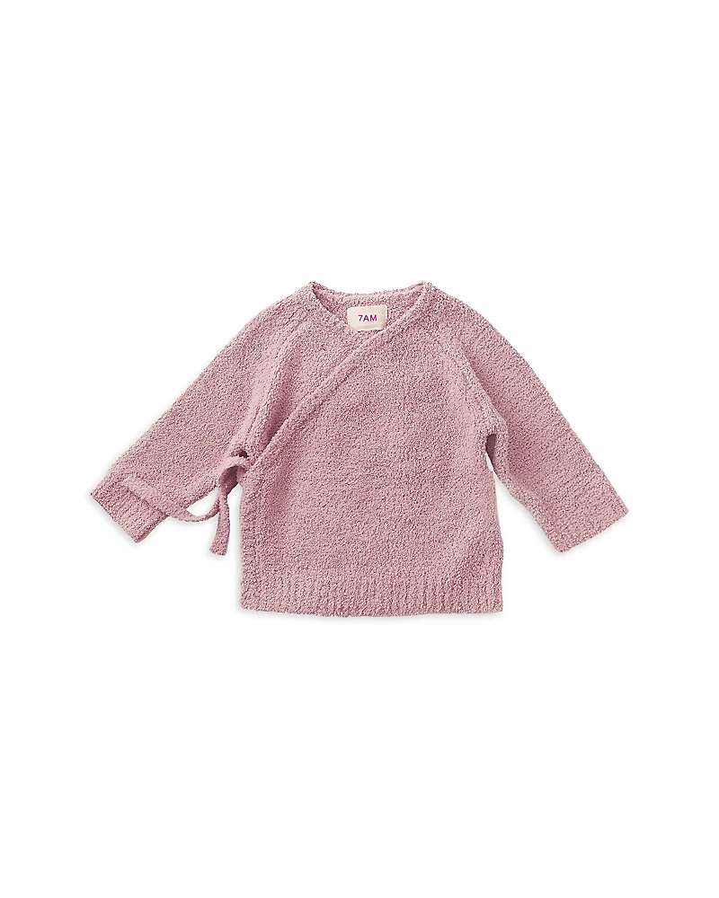 7AM Enfant Girls' Fuzzy Wrap Top