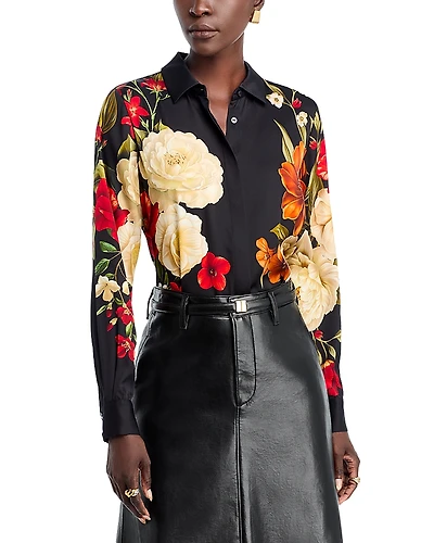 Elie Tahari The Shae Silk Stretch Shirt