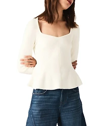 Maje Melun Peplum Sweater