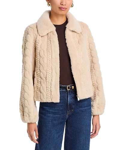 La Fee Maraboutee Elisa Faux Fur Jacket