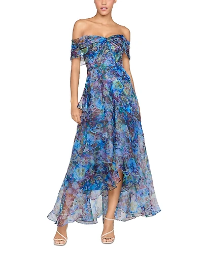 Theia Alona Off-the-Shoulder Gown