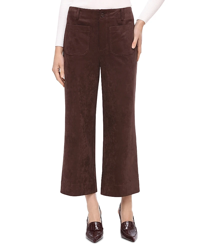 Bagatelle Faux Suede Wide Leg Pants