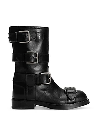 Dolce & Gabbana Women's Short Buckled Boots