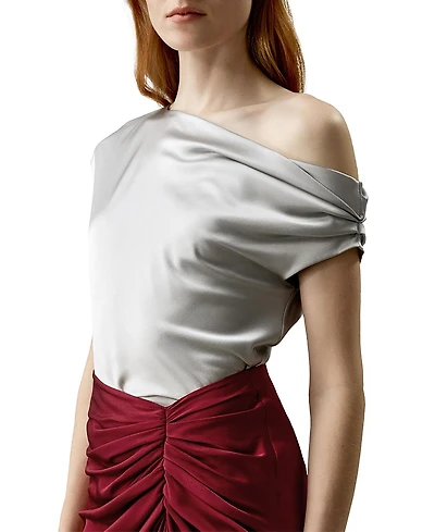 Lilysilk Boat Neck Silk Top