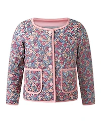 Rachel Riley Girls' Floral Quilted Jacket - Little Kid, Big Kid
