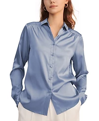 Lilysilk Long Sleeves Collared Silk Blouse