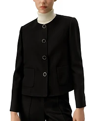 Lilysilk Tailored Silk Boxy Jacket