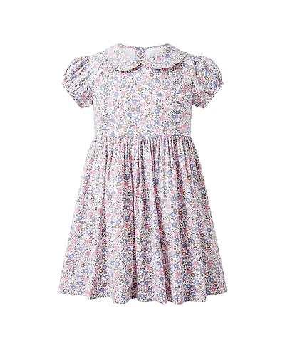 Rachel Riley Girls' Floral Frill Front Dress - Little Kid, Big Kid