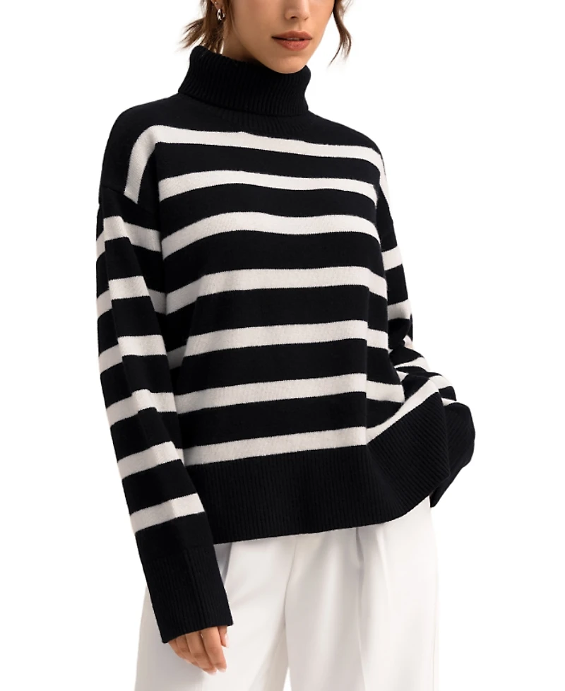 Lilysilk Tarra Stripe Sweater