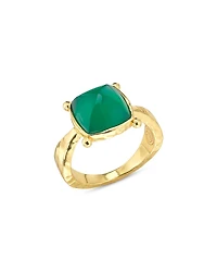Capucine De Wulf Green Onyx Mystic Eye Gem Ring