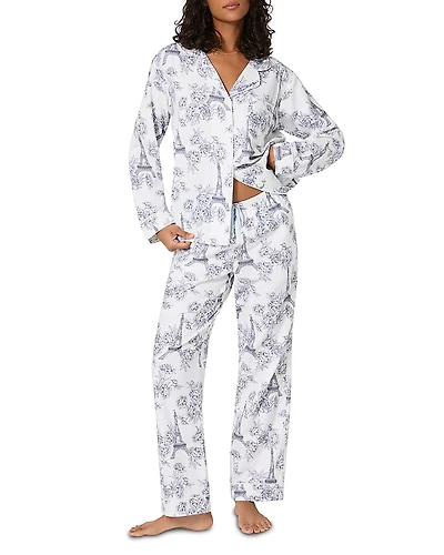 BedHead Pajamas Woven Flannel Long Sleeve Pants Pajama Set