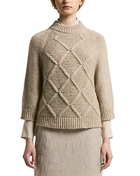 Peserico Three Quarter Sleeve Knitted Sweater