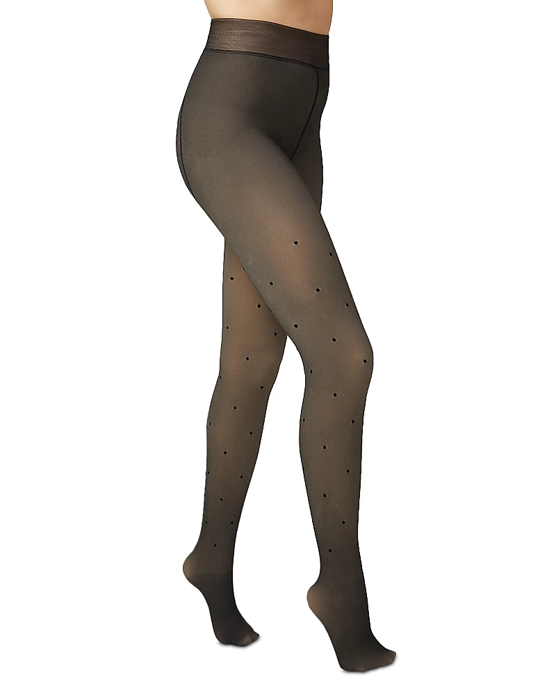 Hue Faux Sheer Polka Dot Tights