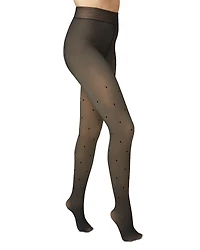 Hue Faux Sheer Polka Dot Tights