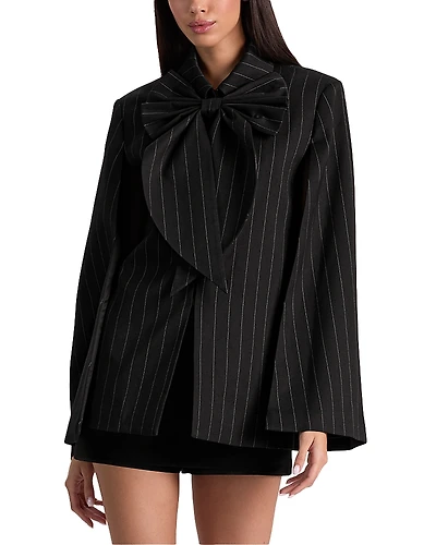 Alice and Olivia Philippa Draped Bow Jacket