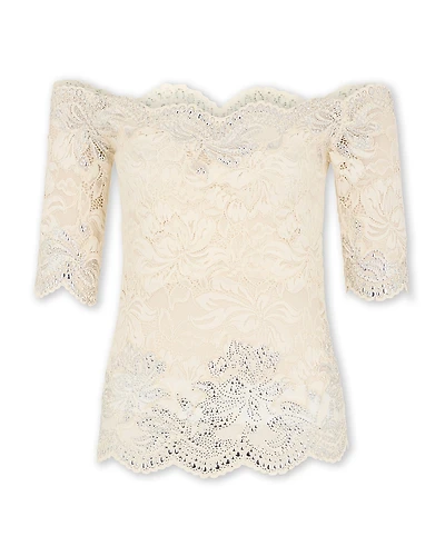 Rabanne Studded Lace Top