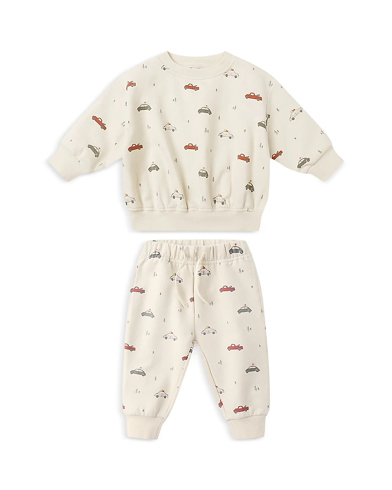 Quincy Mae Boys' Relaxed Fleece Sweatshirt & Pants Set - Baby