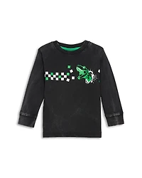 Mish Boys' Dino Check Long Sleeve Tee - Little Kid