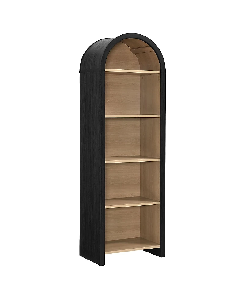 Modway Evie Arched Narrow Bookcase Display Cabinet