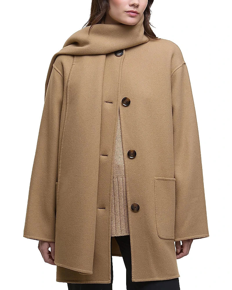 Barbour Clementine Double Faced Scarf Coat