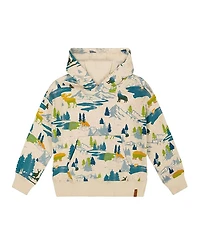 Deux par Deux Boys' Printed Hooded Fleece Sweatshirt - Little Kid, Big Kid