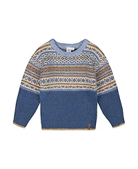 Deux par Boys' Norwegian Jacquard Knit Sweater - Little Kid