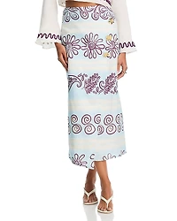 Cala de la Cruz Pavia Mixed Print Skirt