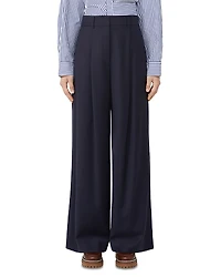 Weekend Max Mara 2 Globale Wool Blend Pleated Pants