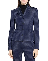 Theory Fitted Pinstripe Jacket