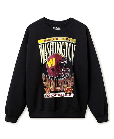 Junk Food Clothing Unisex Nfl Washington Commanders Helmet Flea Market Crew Fleece