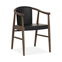 Sunpan Aran Dining Armchair, Onyx Leather
