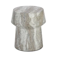 Sunpan Brie End Table, Marble Look