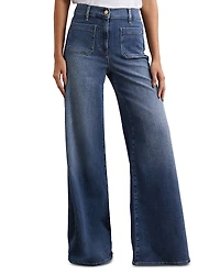 Reiss Petites Bella Wide Patch Pocket Jeans