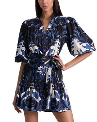 Alica and Olivia Cora Mini Shirt Dress