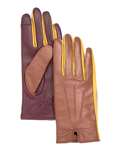 Echo Colorblock Leather Gloves