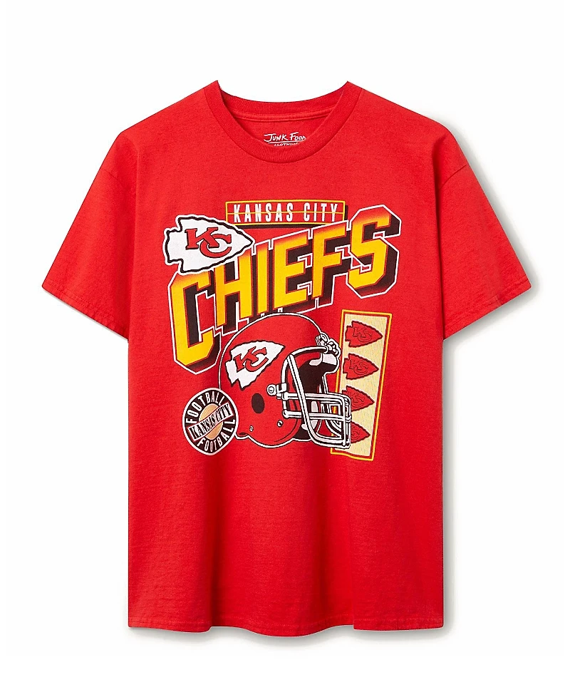 Junk Food Clothing Unisex Nfl Kansas City Chiefs Checkdown Flea Market Tee