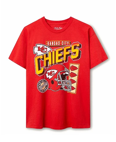 Junk Food Clothing Unisex Nfl Kansas City Chiefs Checkdown Flea Market Tee