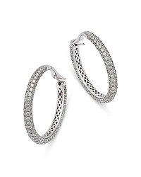 Roberto Coin Diamond Hoop Earrings