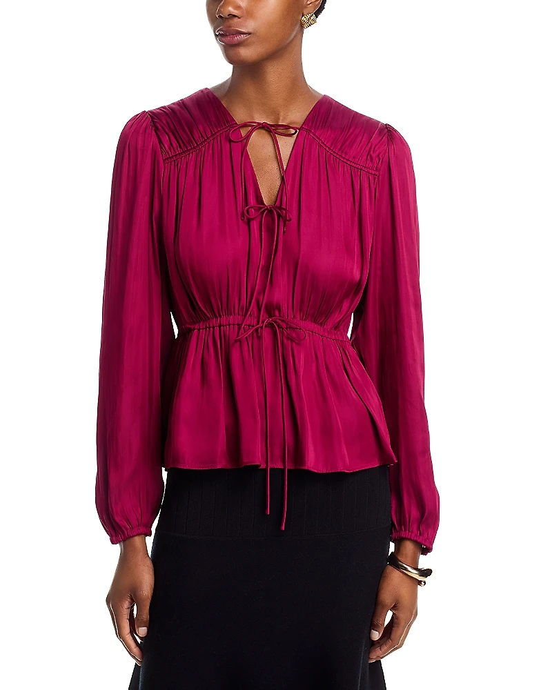 Derek Lam 10 Crosby Esmeralda Satin Top