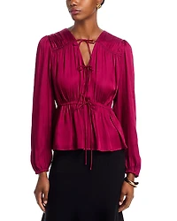 Derek Lam 10 Crosby Esmeralda Satin Top
