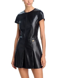 Cinq a Sept Faux Leather Nova Dress