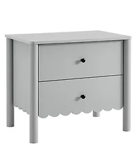 Modway Emmeline Scalloped 2-Drawer Nightstand