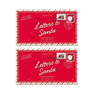 Sugarfina Letters to Santa Candy Bento Box, Set of 2