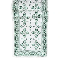 Juliska Iberian Border Table Runner, Evergreen, 18 x 90