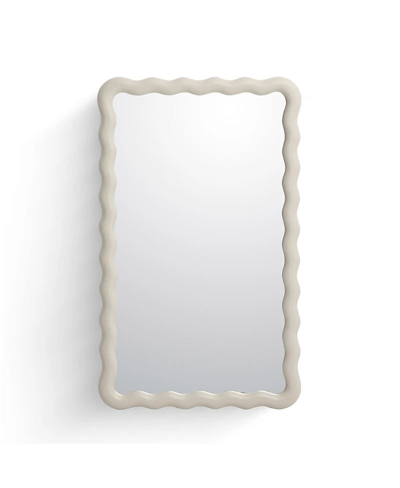Tov Furniture Faire Cream Squiggle Wall Mirror
