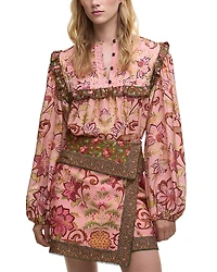 Barbour x Farm Rio Floral Blouson Sleeve Blouse